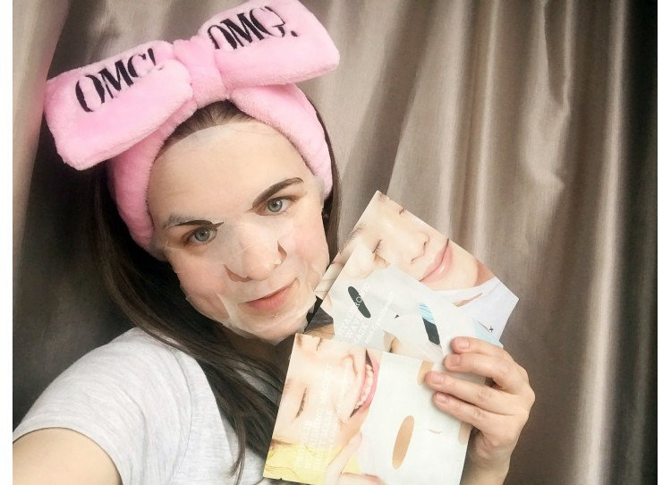 Additional facial skin care. Cosrx brand sheet masks.